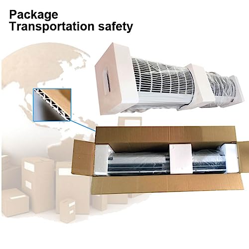 Wall Mounted Air Curtain Fan 90cm Remote Controlled 2 Speeds R4891