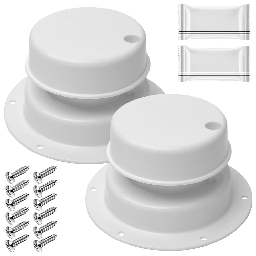 White 2 Pack RV Vent Covers X747393