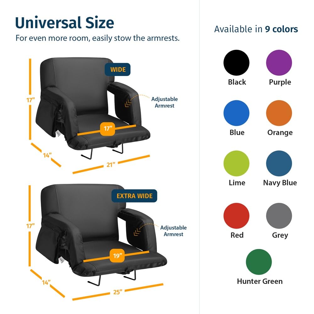 Reclining Stadium Seats for Bleachers with Back Support R799426