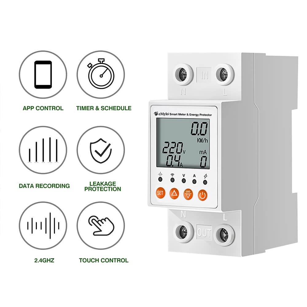 63A Single-Phase WiFi Energy Meter with LCD L501