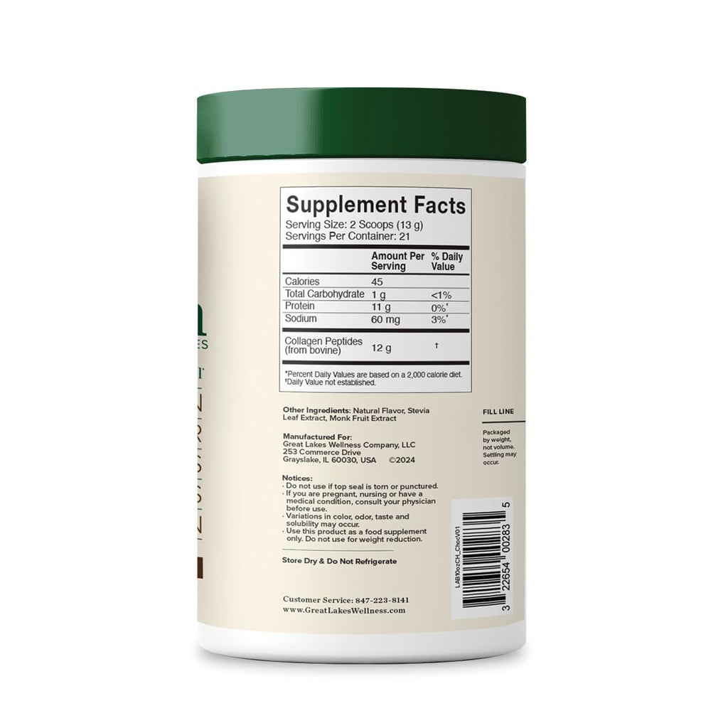 Collagen Peptides Powder, Chocolate, 10 oz X1123
