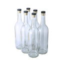750ml Glass Bottle With Cork 6-Pack L7286