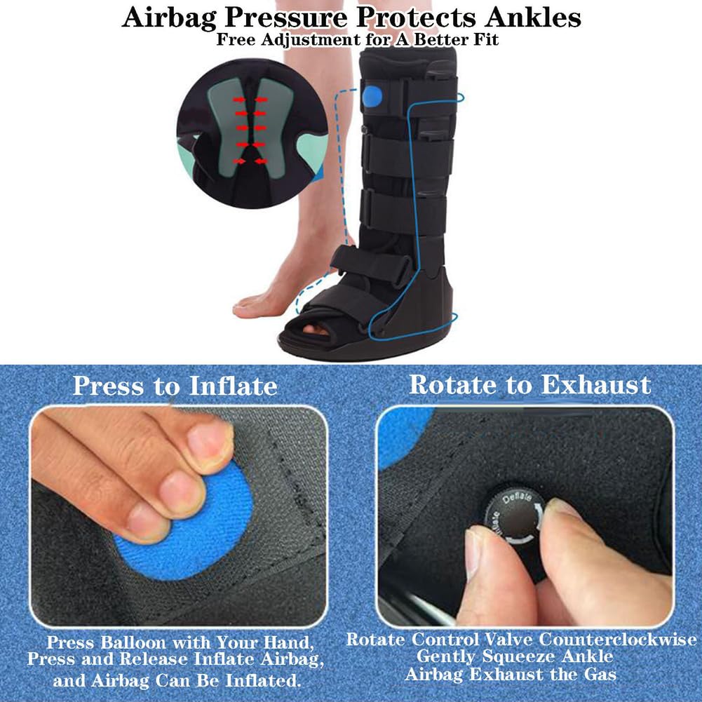 Air Cam Walker Leg Brace Support Walking Boot C21986