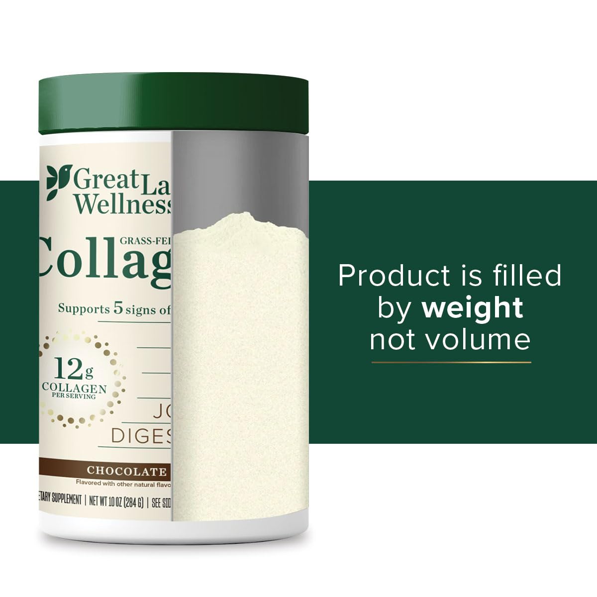 Collagen Peptides Powder, Chocolate, 10 oz X1123