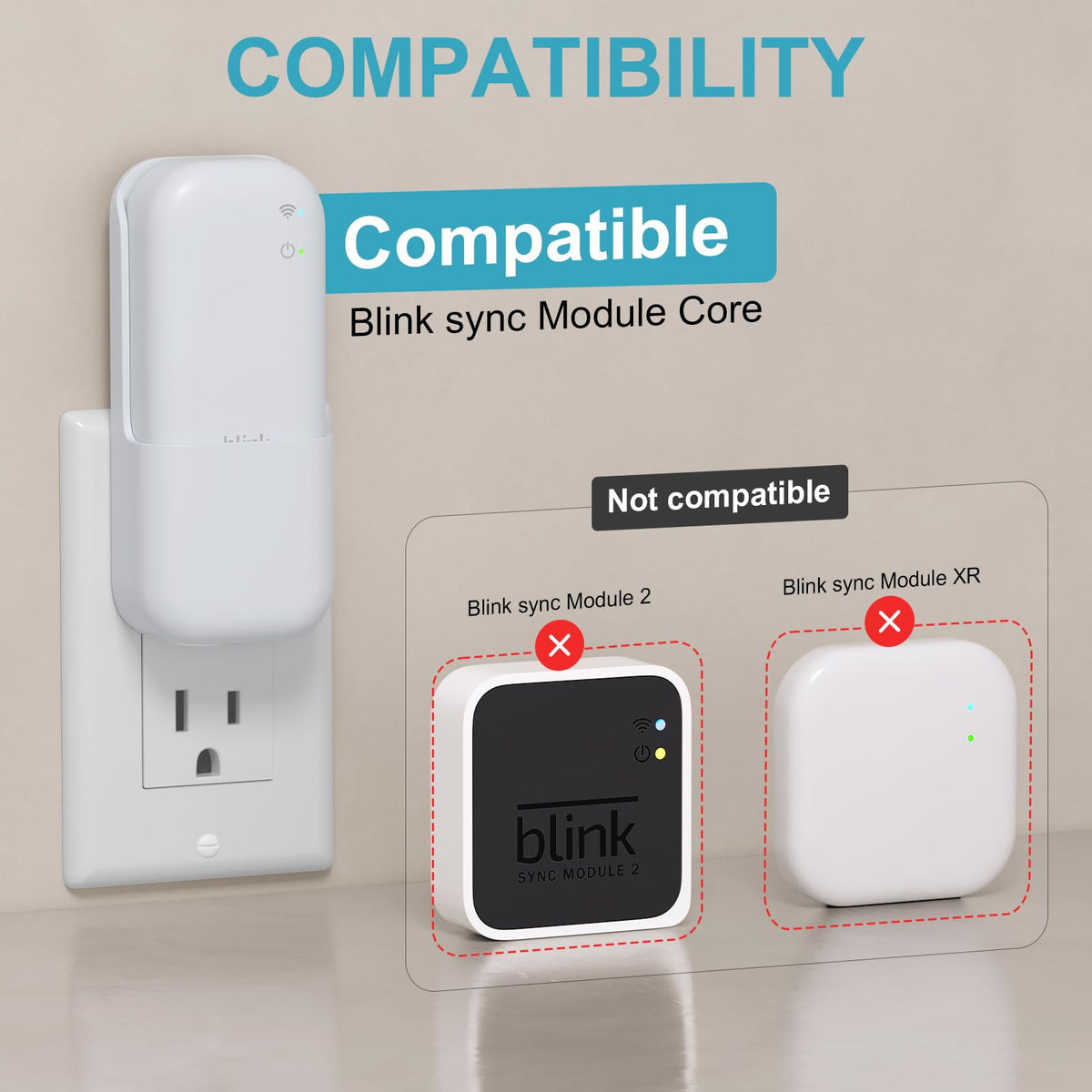 Wall Mount for Blink Sync Module Core with Built-in Charger V34627
