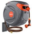 Retractable Garden Hose Reel 100 ft 1/2 Inch with 3-Layer PVC Hose O65300