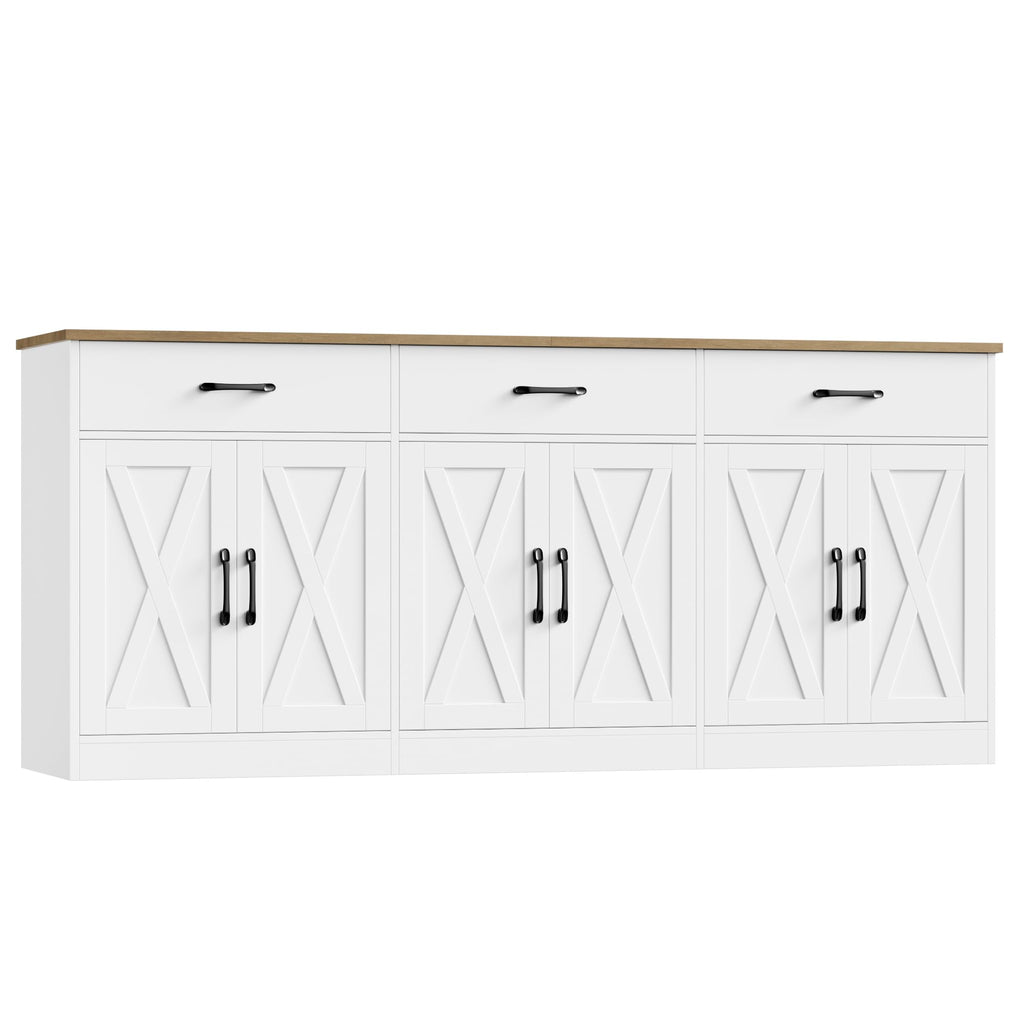White Kitchen Sideboard Buffet Cabinet with Storage Z482