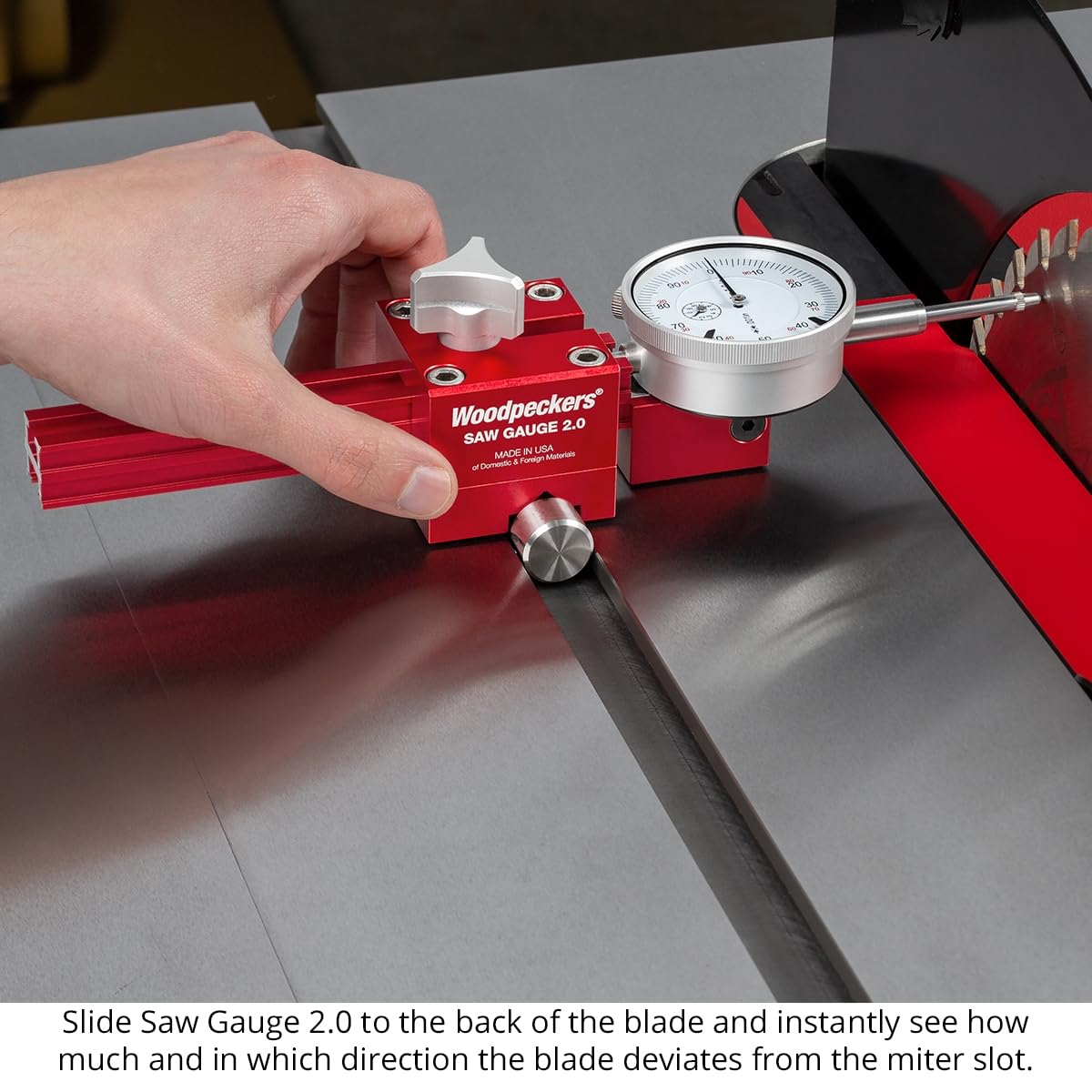 Saw Gauge with Dial Indicator and Extendable Arm I4110
