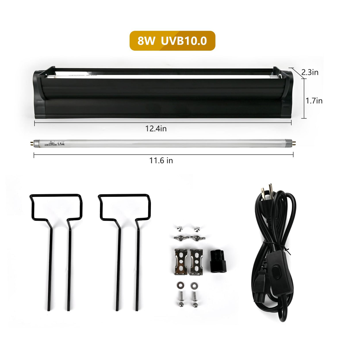 8W T5 UVB Lighting Combo Kit Q914893