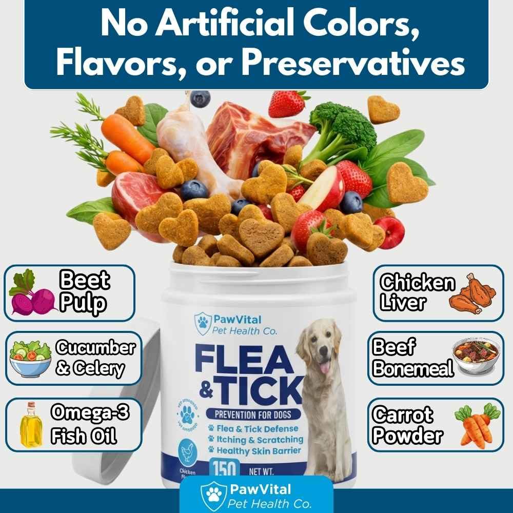 Flea and Tick Prevention for Dogs Chewables 150 Soft Chews Chicken Flavor A8235