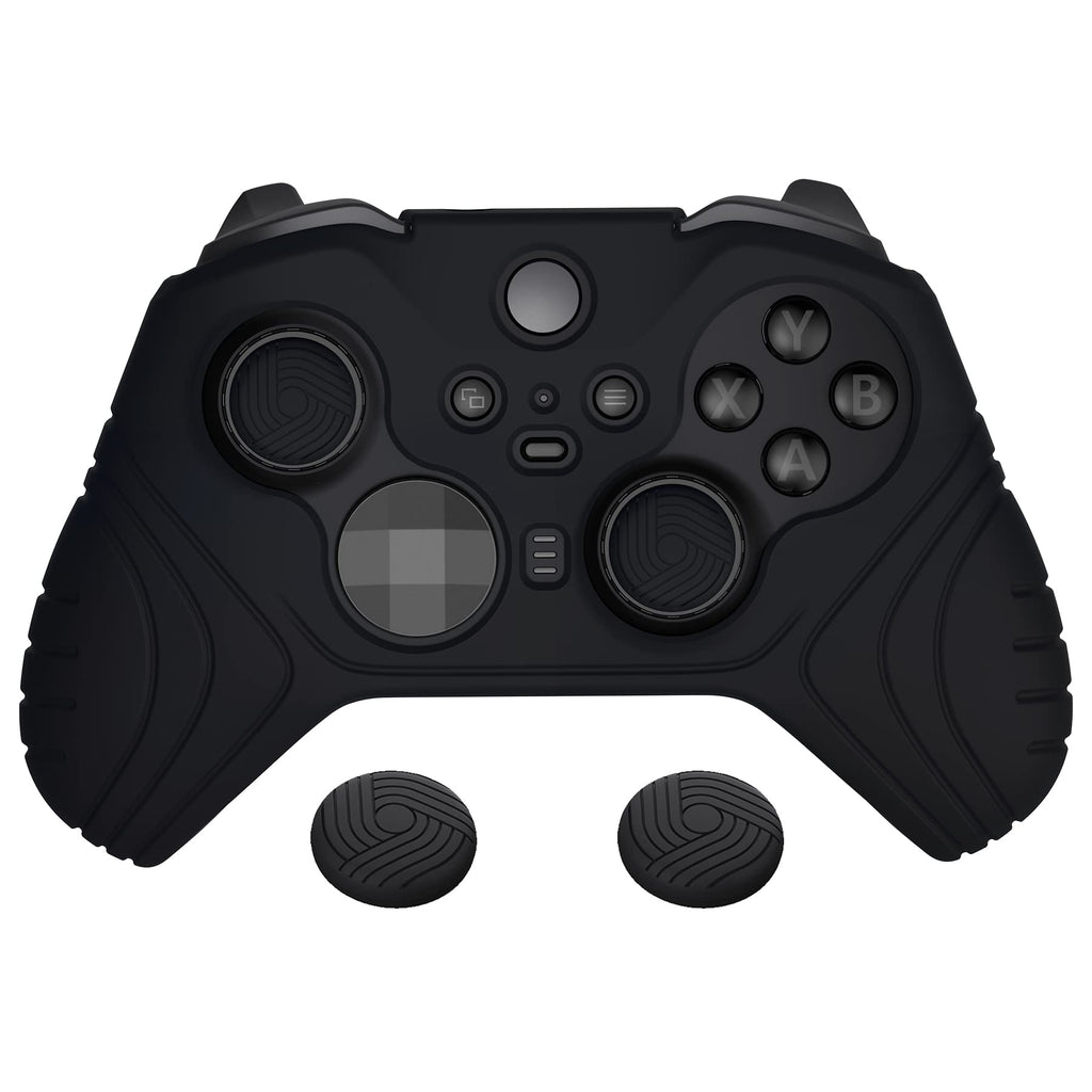 Anti Slip Silicone Case Cover for Xbox Elite Wireless Controller Series 2 with Thumb Grip Caps - Black K8450