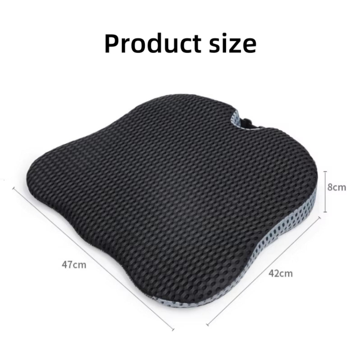 Black Memory Foam Car Seat Booster Cushion Y56618