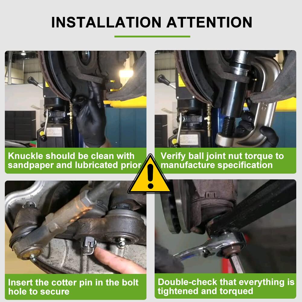 12pcs Front Suspension Kit Lower Control Arm Ball Joint Tie Rod End Sway Bar End Link D511162