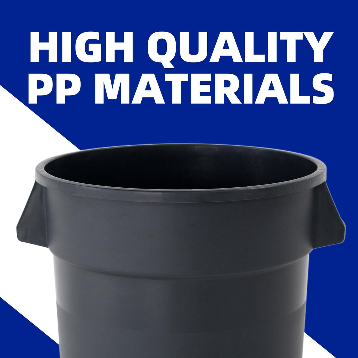 32 Gallon Grey Outdoor Trash Can with Lid and Wheels D479102