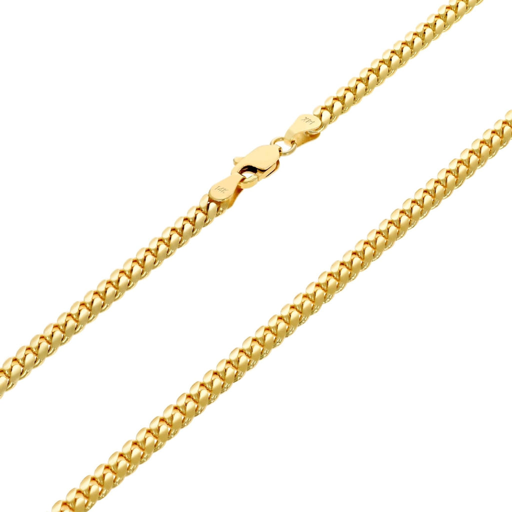 14k Yellow Gold Cuban Link Chain Necklace E8966