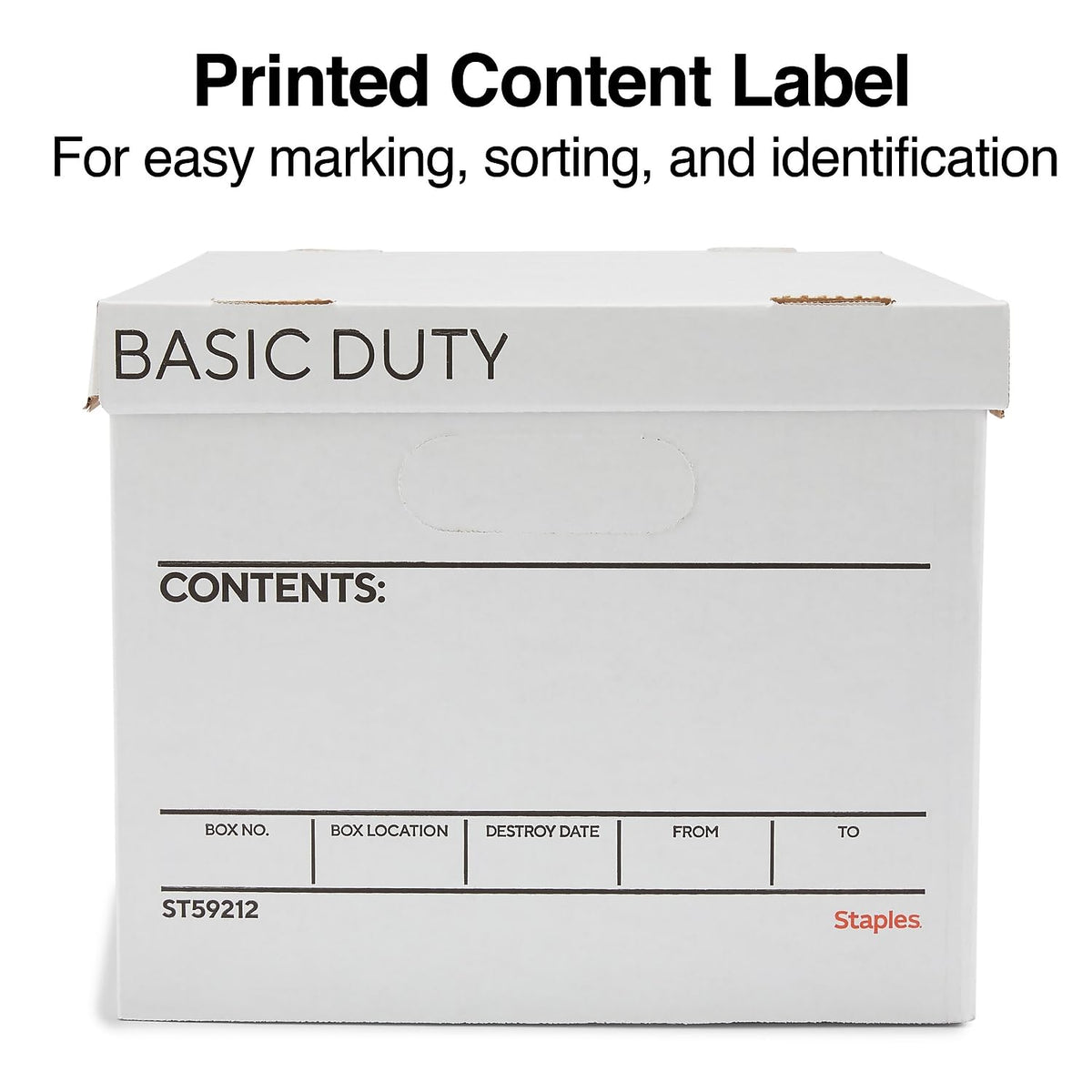 Storage & Filing Box with Handles & Removable Lid, Letter & Legal, Stackable, 20-Pack M8870