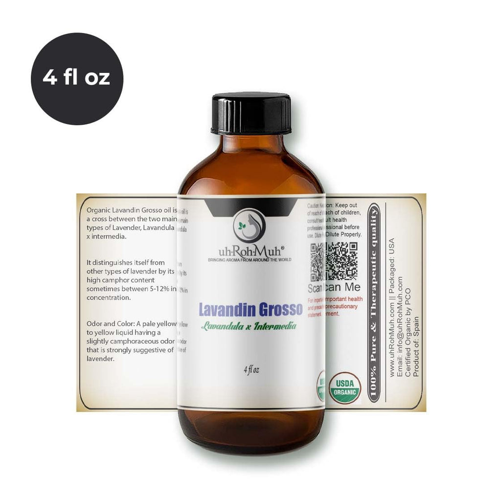 Organic Lavandin Grosso Essential Oil 4 Fl Oz Y88524