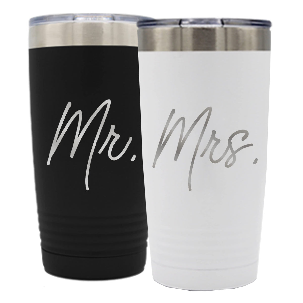 Set of 2 Stainless Steel Double Wall Vacuum Insulated Travel Tumbler S34212