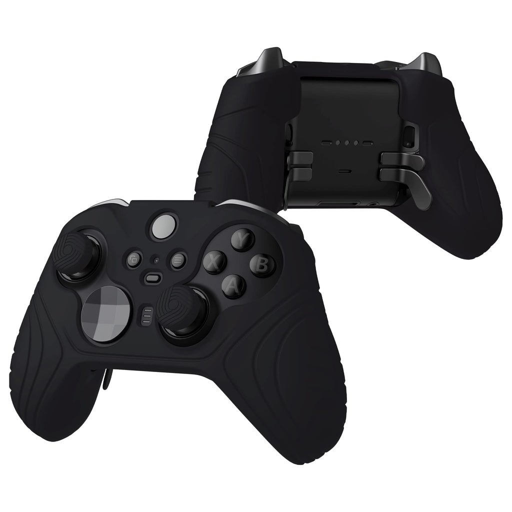 Anti Slip Silicone Case Cover for Xbox Elite Wireless Controller Series 2 with Thumb Grip Caps - Black K8450
