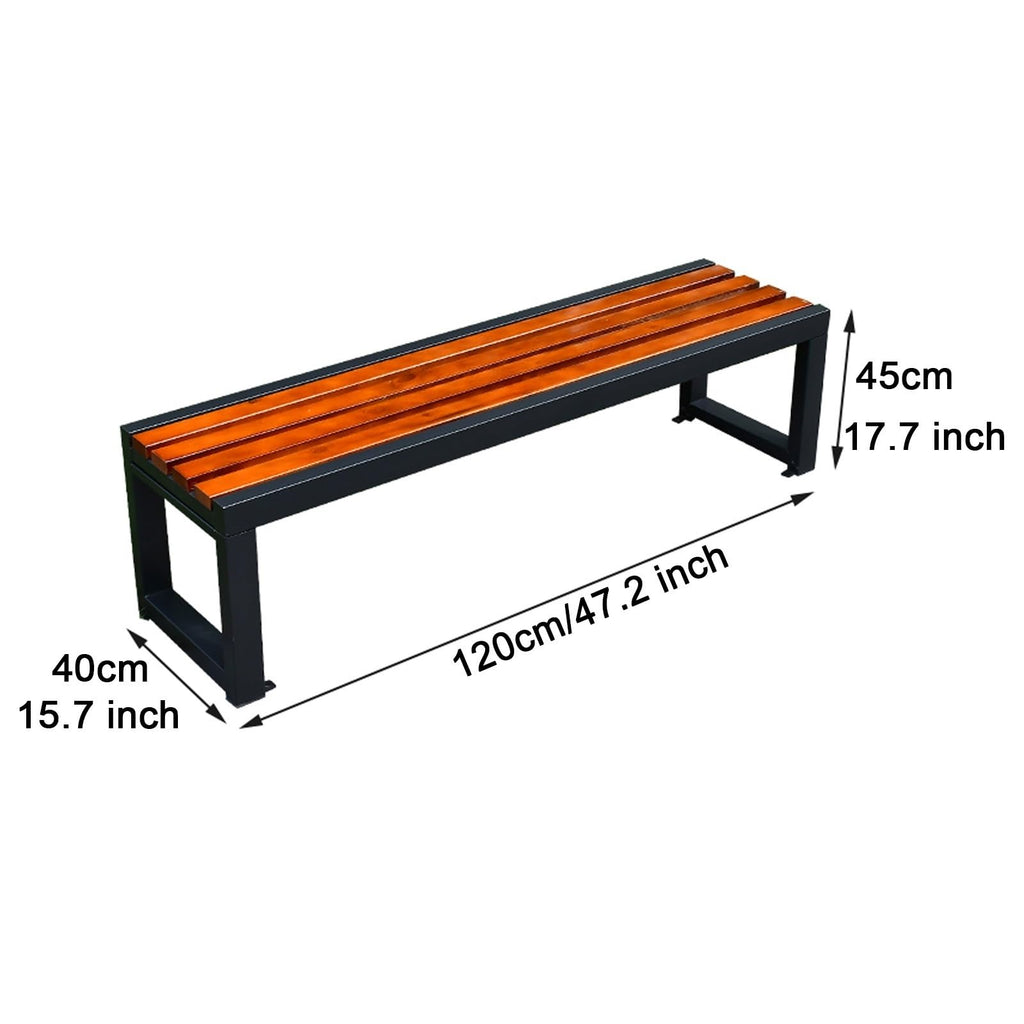 Outdoor Metal Park Bench E490