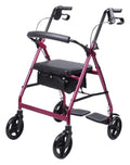 Folding Aluminum Rollator Walker with Seat X1847