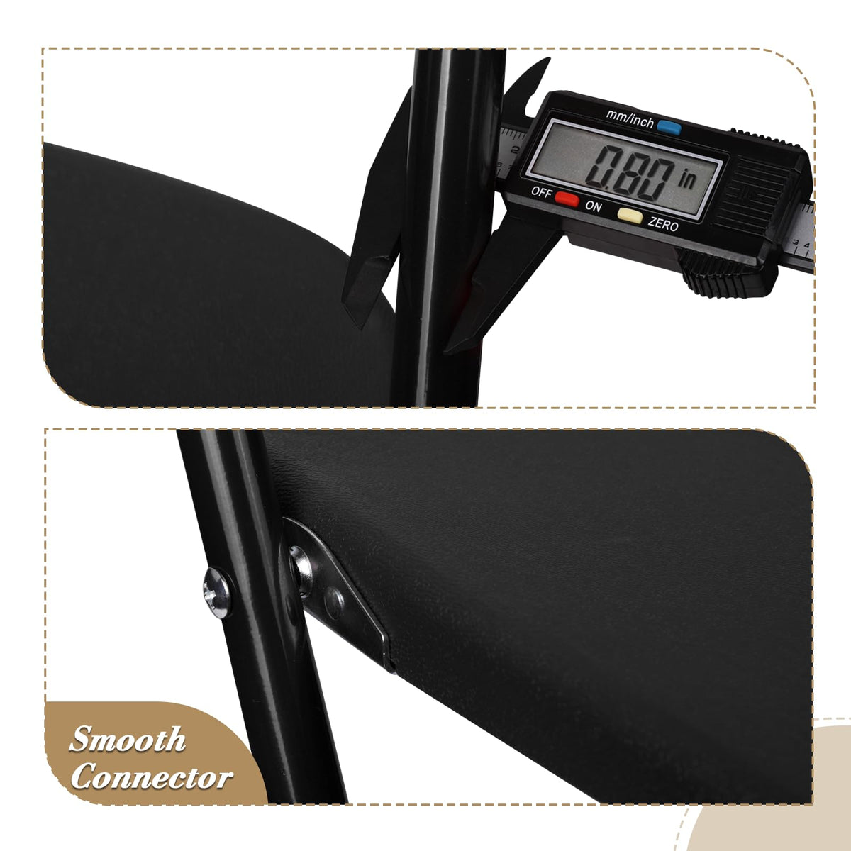 Black Plastic Folding Chairs 10 Pack L622265
