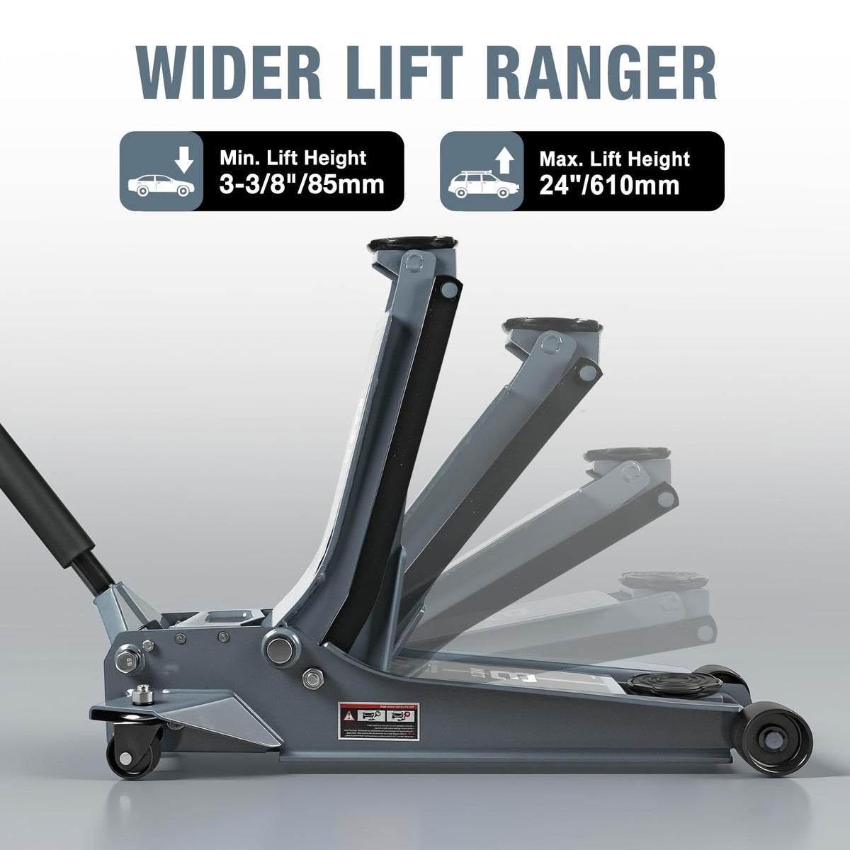 3 Ton Low Profile Hydraulic Floor Jack E66762