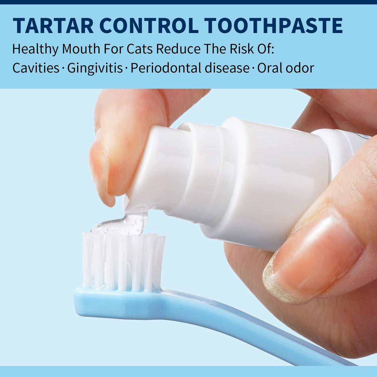 Tuna Flavor Toothpaste 1.06 oz with Toothbrush & Finger Brush F607