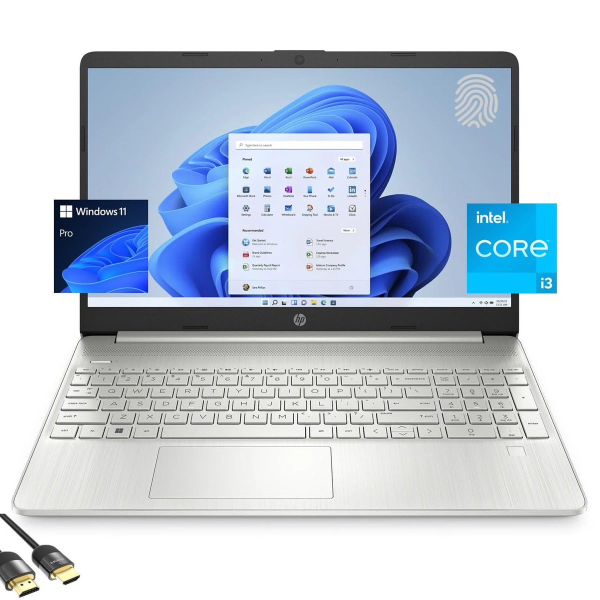15.6" FHD Laptop, Intel Core i3, 8GB RAM, 256GB SSD N539478