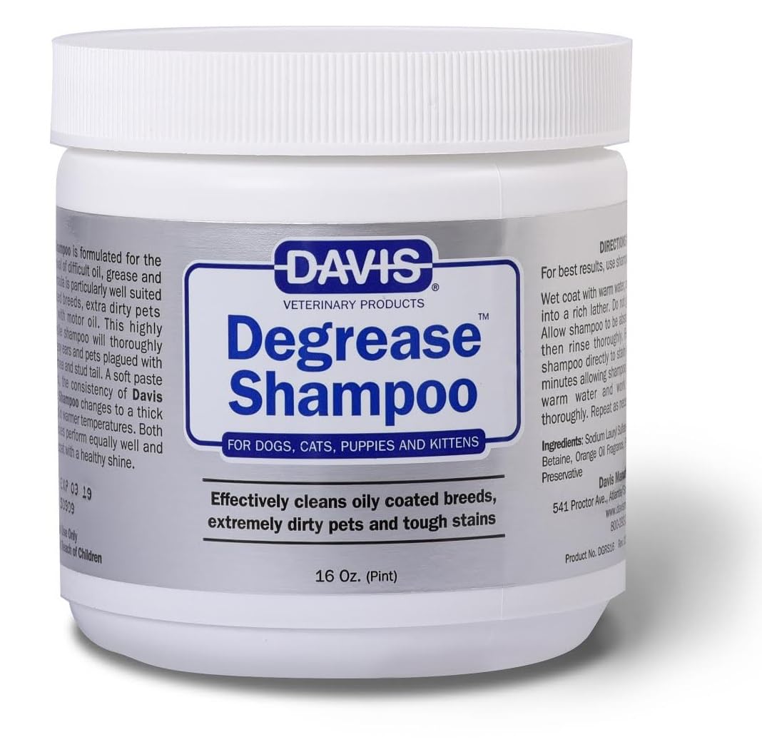Dog Cat Puppy Kitten DeGreaser Shampoo or Paste 16 oz A321