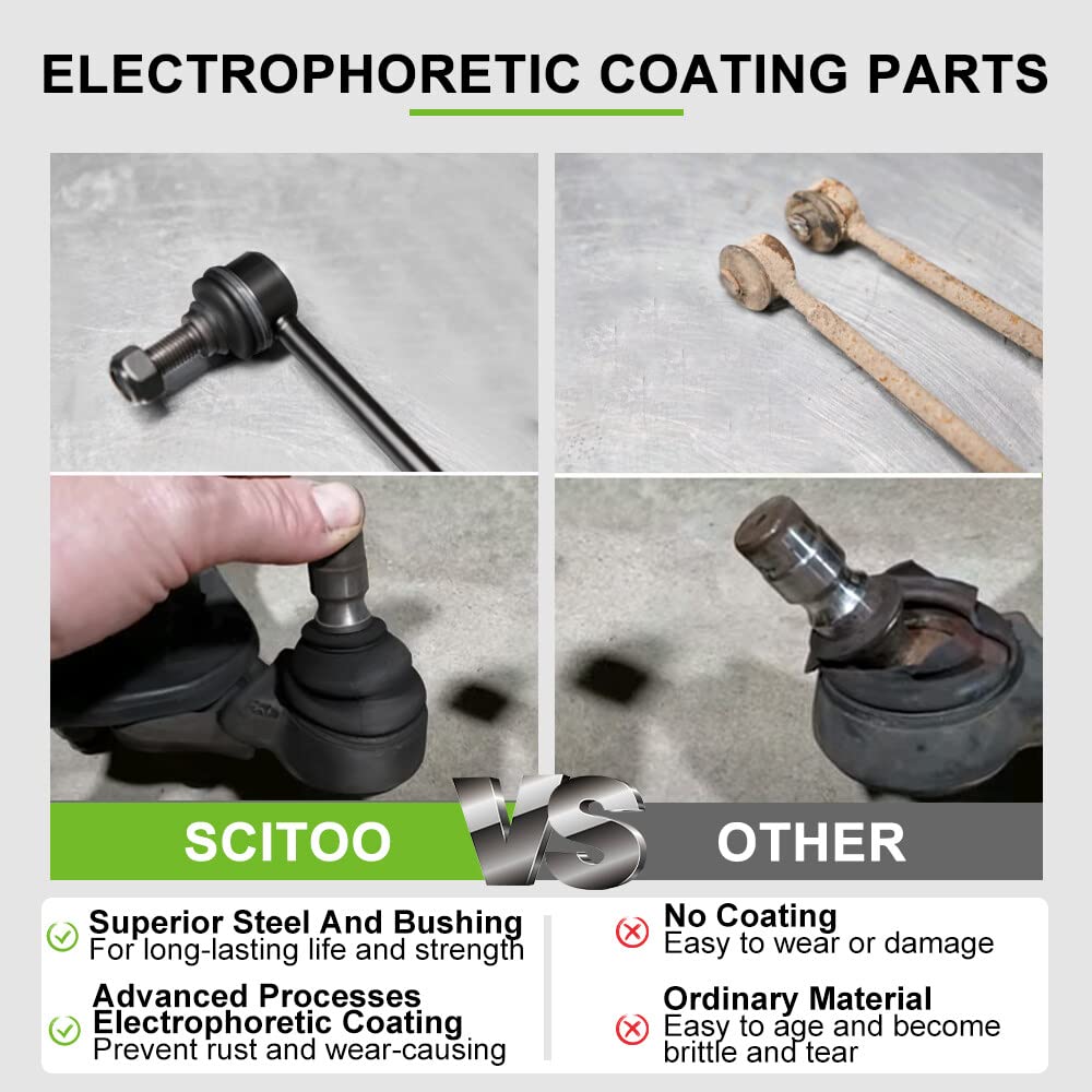 12pcs Front Suspension Kit Lower Control Arm Ball Joint Tie Rod End Sway Bar End Link D511162