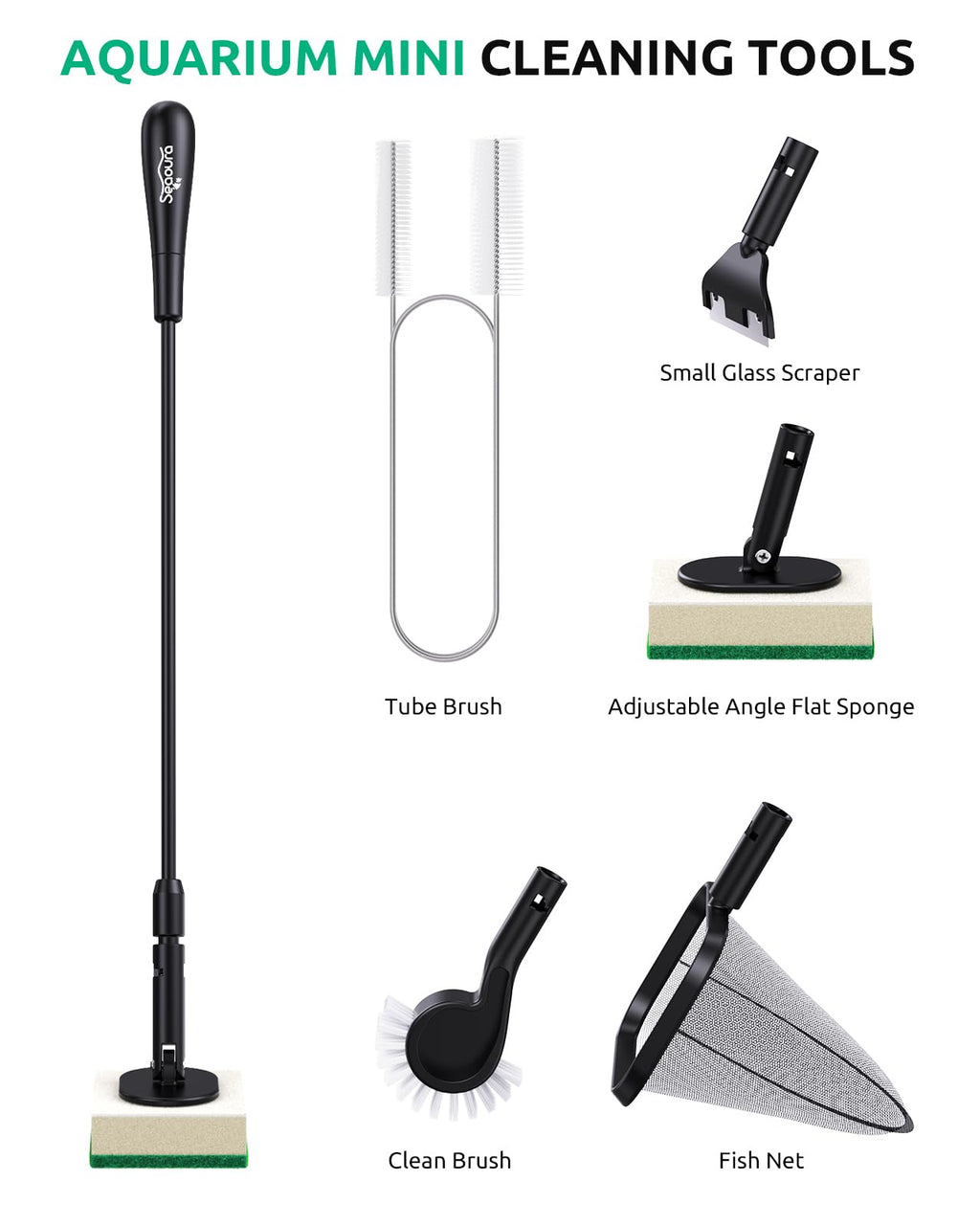 Aquarium Algae Scraper Glass Cleaner Set T772800