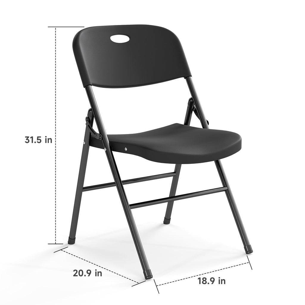 10 Pack Black Heavy Duty Folding Chair X940