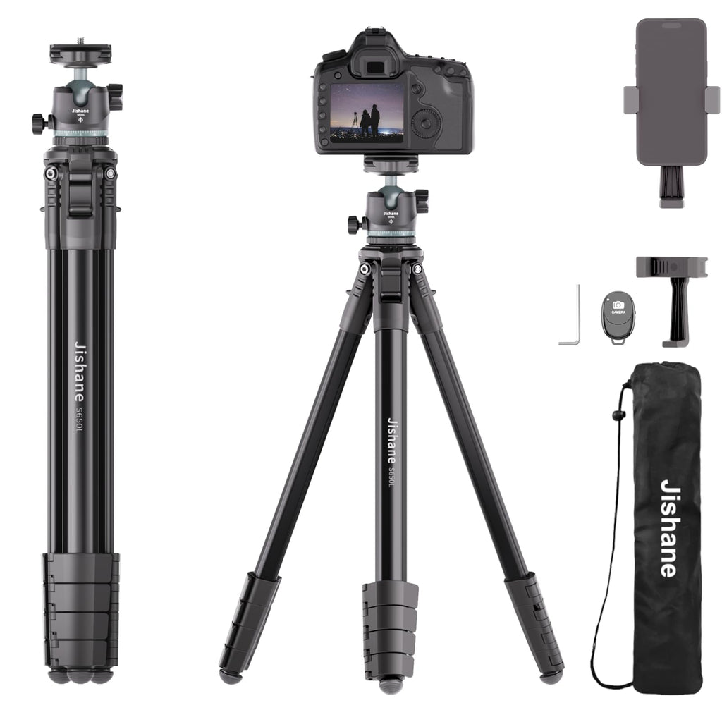 72" Lightweight Aluminum Camera Tripod with Ball Head and Carry Bag D665115
