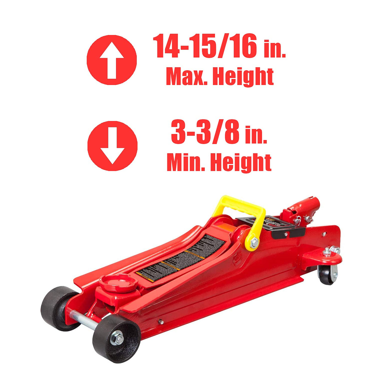 2.5 Ton Low Profile Hydraulic Trolley Floor Jack, Red K547744