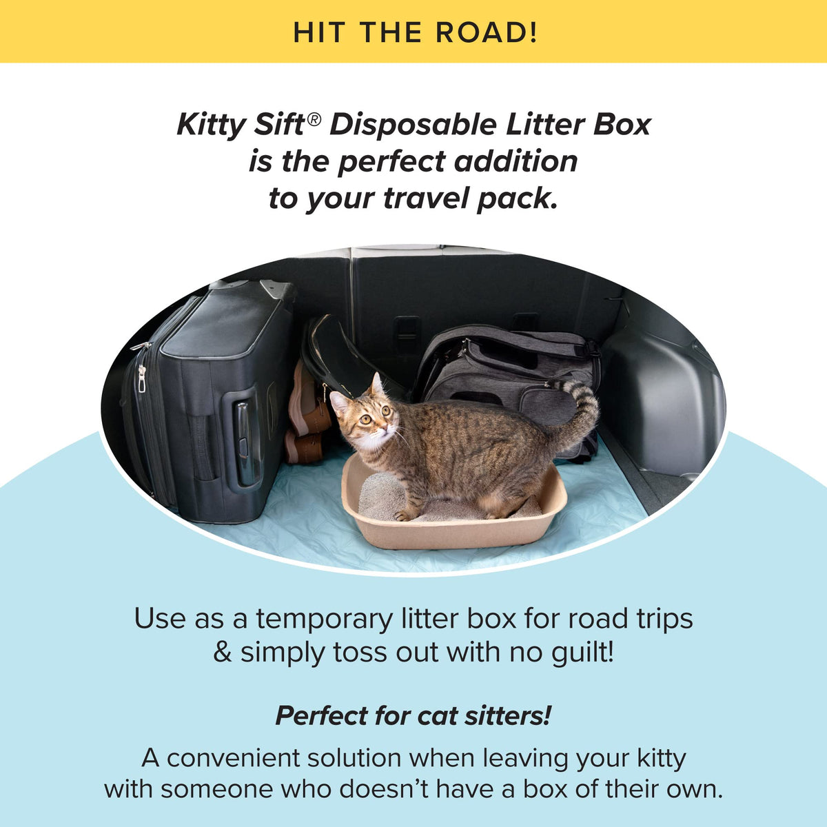 Large 6 Count Disposable Cat Litter Box I7096