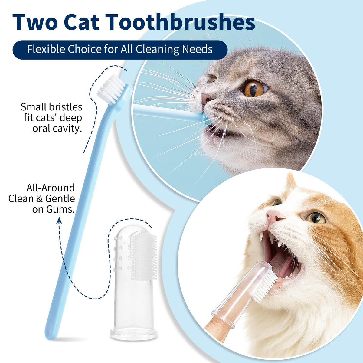 Tuna Flavor Toothpaste 1.06 oz with Toothbrush & Finger Brush F607