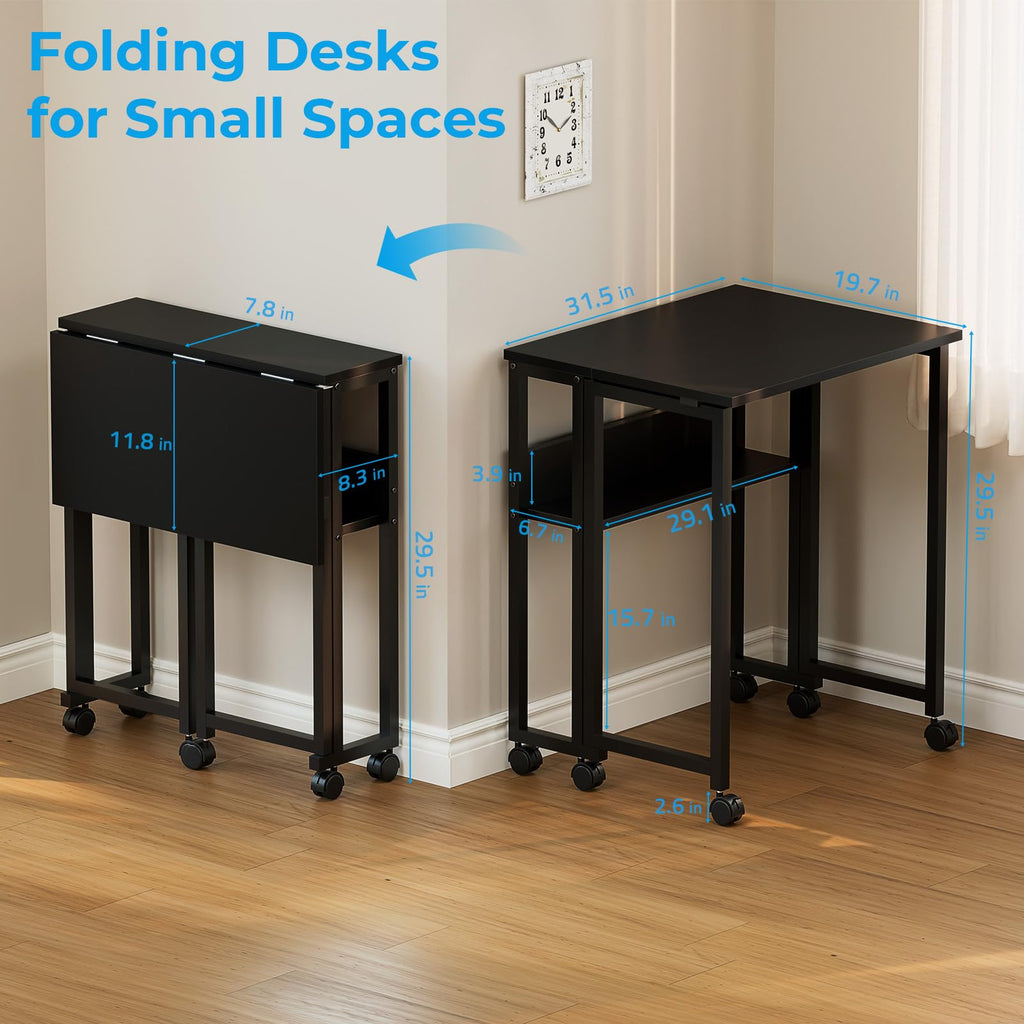 Folding Desk with Wheels Q813063