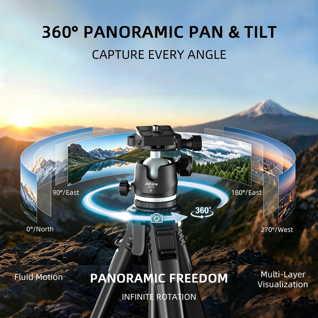 72" Lightweight Aluminum Camera Tripod with Ball Head and Carry Bag D665115