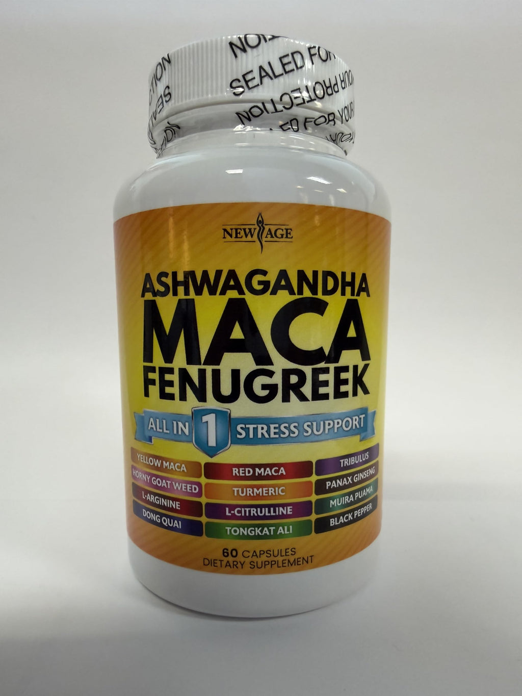 Ashwagandha Maca Root Fenugreek Tongkat Ali Ginseng 120 Count Supplement G67871