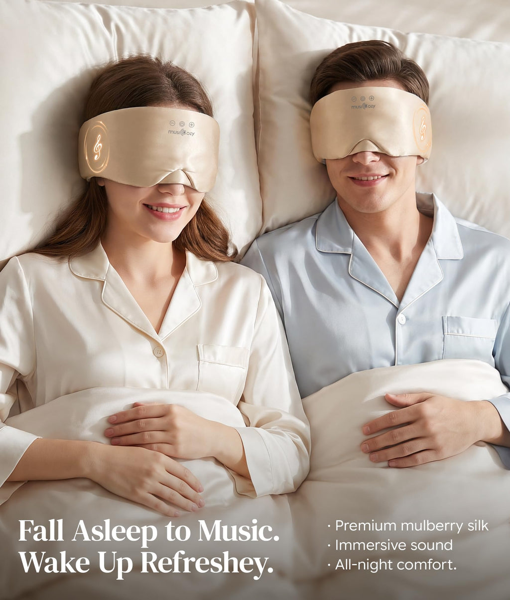 Silk Sleep Mask Bluetooth Headphones F43955