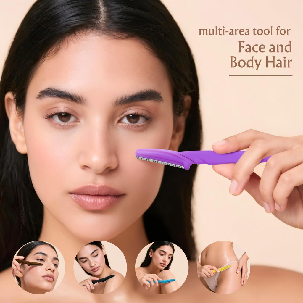 Jojoba Oil with 6PC Face Razors + Rosehip Oil Set Y146
