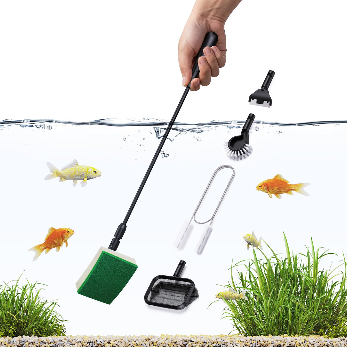 Aquarium Algae Scraper Glass Cleaner Set T772800