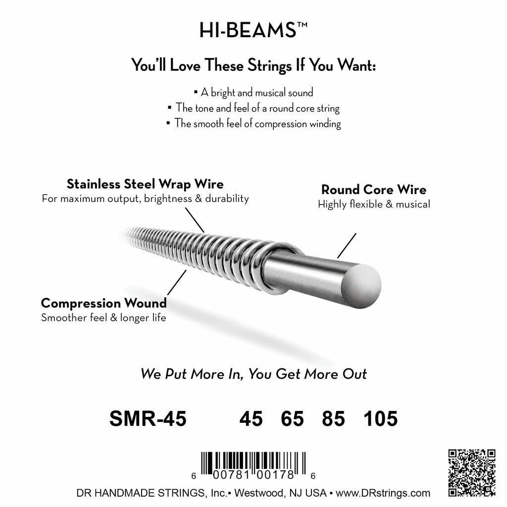Stainless Steel Bass Strings 45-105 Short Z1620