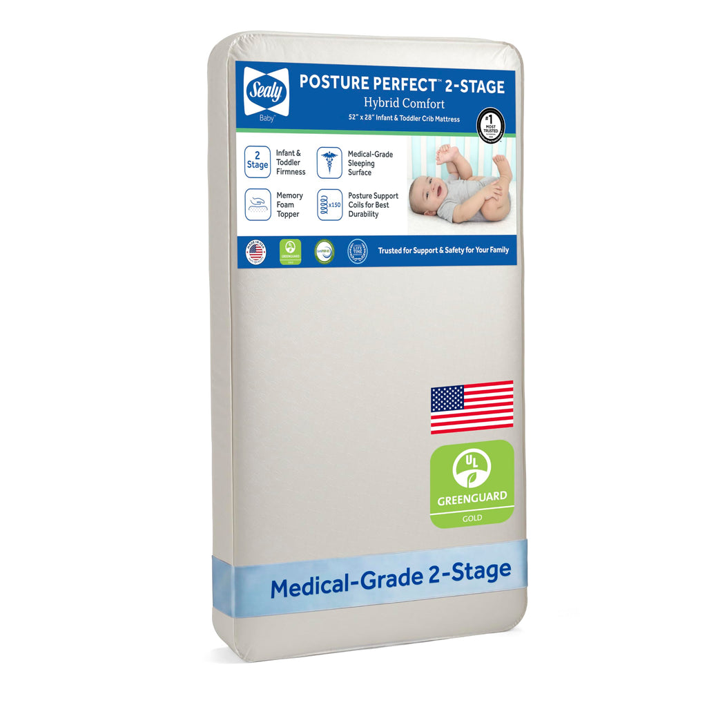 Breathable 2 Stage Hybrid Memory Foam Crib Mattress S99829