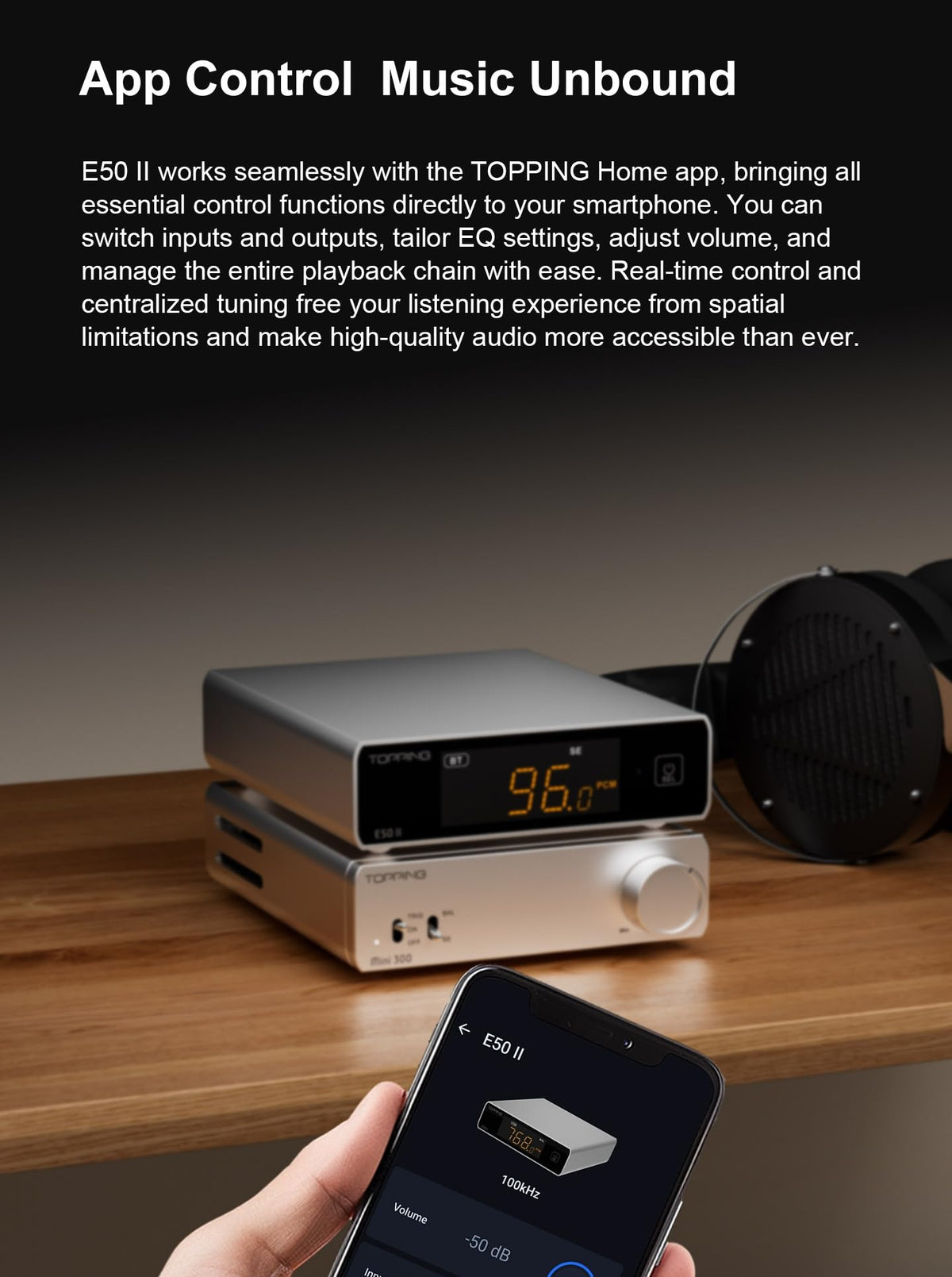 Black Hi-Res Audio DAC with Bluetooth S876