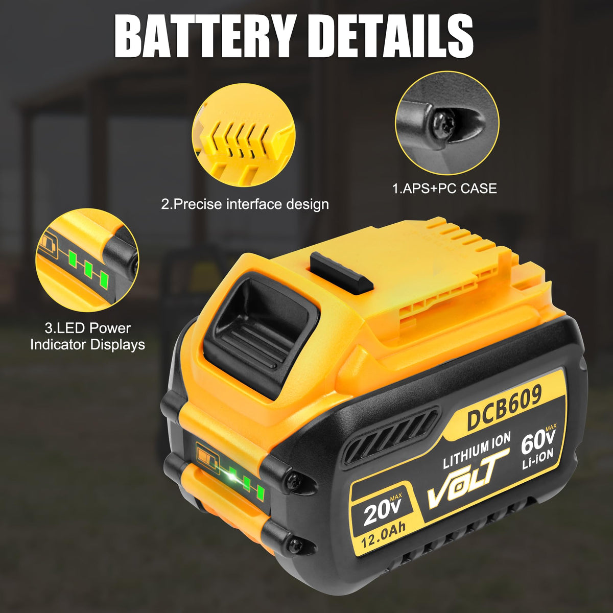 2 Pack 12.0Ah Replacement Battery K597107
