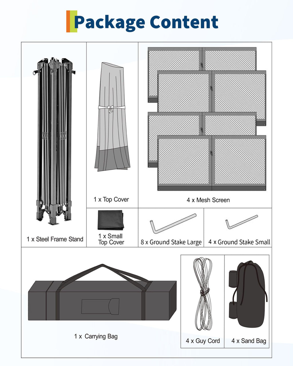 12x12FT Pop Up Gazebo with Mosquito Netting, Khaki & Coffee O733843