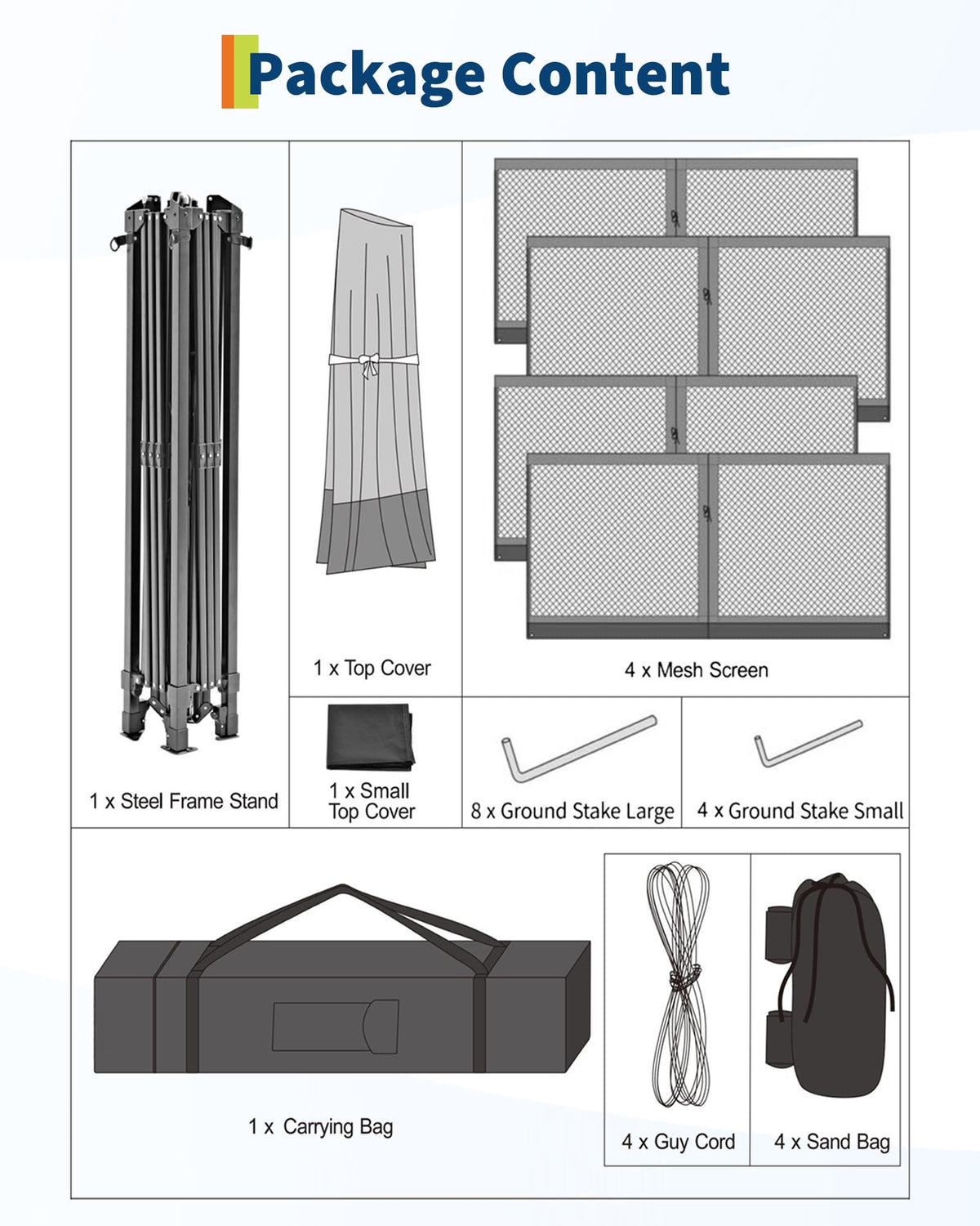 12x12FT Pop Up Gazebo with Mosquito Netting, Khaki & Coffee O733843