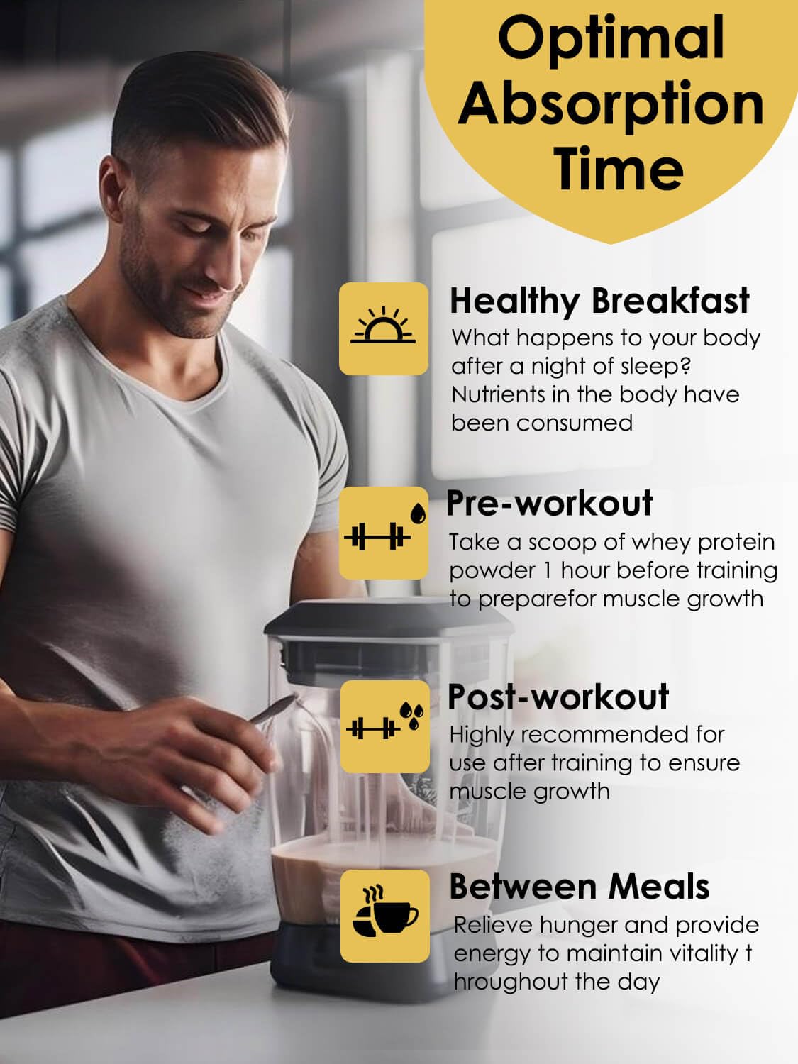 Unflavored Whey & Pea Protein Powder D16323